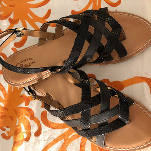 Bass Brand Black Sandals